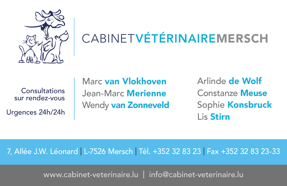 carte de visite - Cabinet vétérinaire Mersch